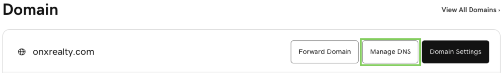 Admin: Website DNS Settings dns 3
