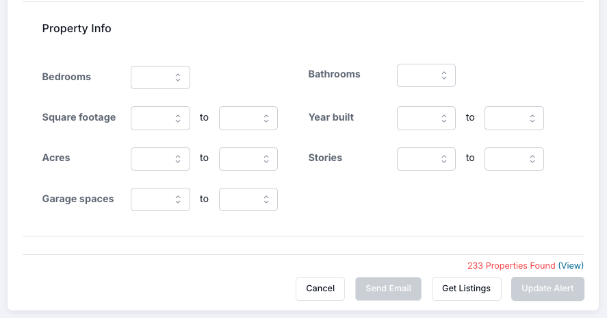 Intelligent E-Alerts e alert get listings