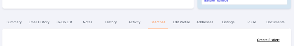 Intelligent E-Alerts e alert tab