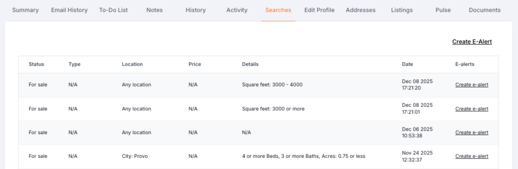 market report criteria