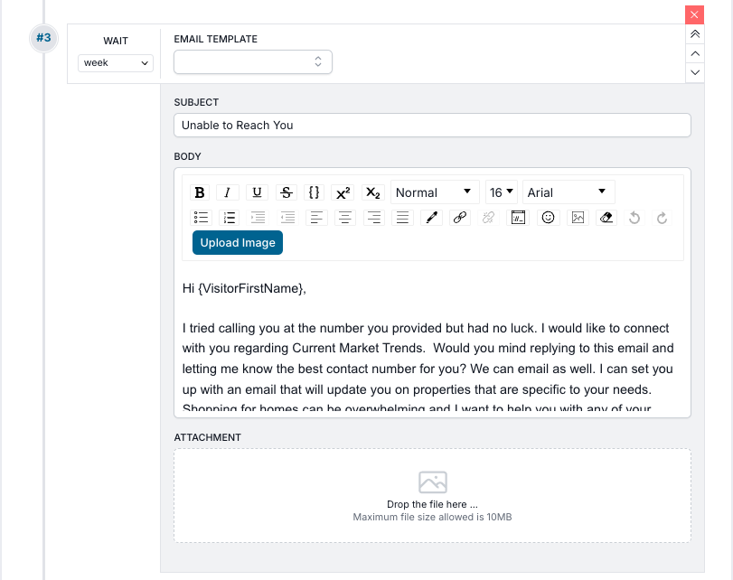 Pulse365 Drip Campaigns pulse 1 week later