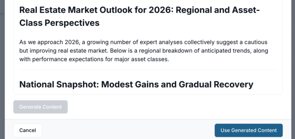 Website: Blog website blog ai content