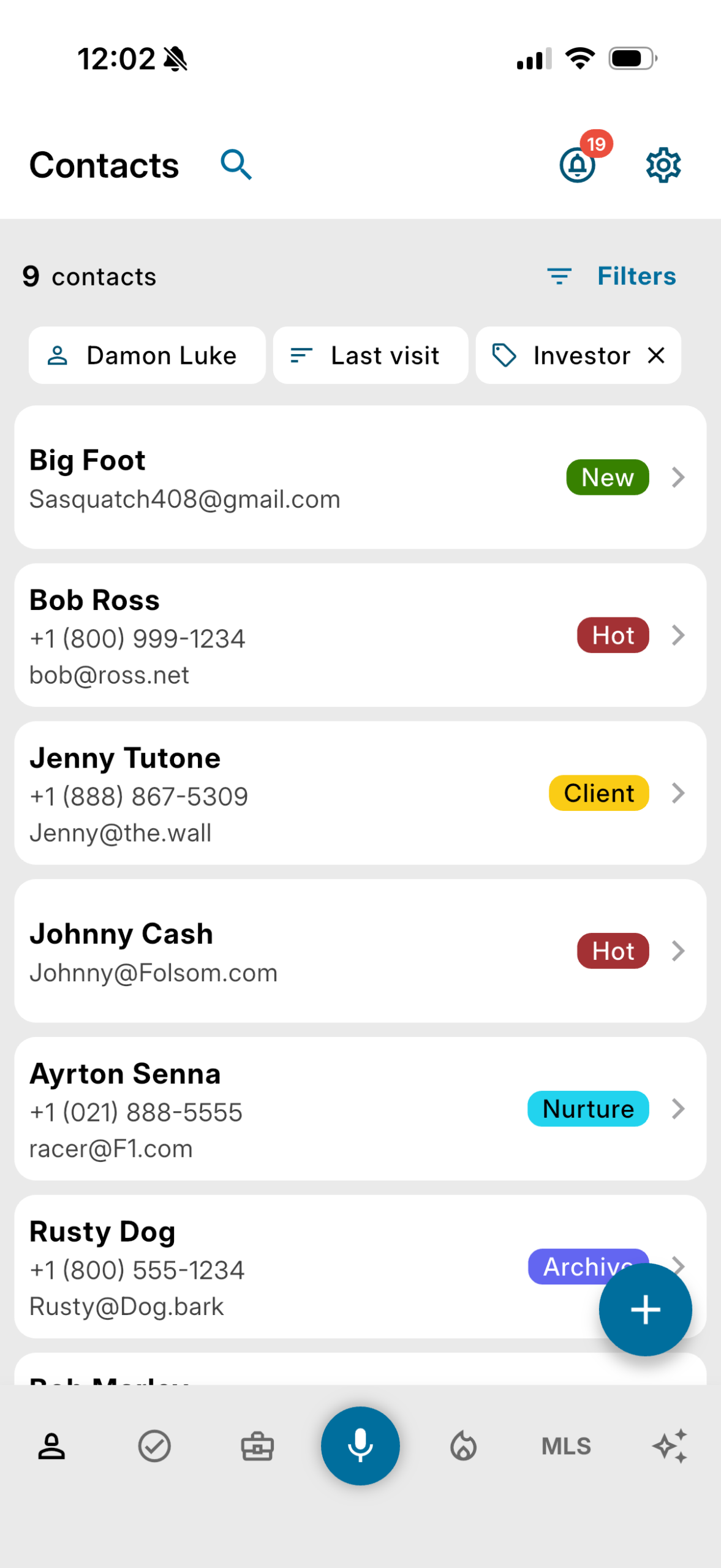 Mobile App RealHub 365 mobile app screen